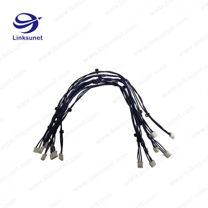 jst PHR - 8 connettori naturali 2.0mm ed il PVC nero 24AWG cablano il cablaggio del cavo