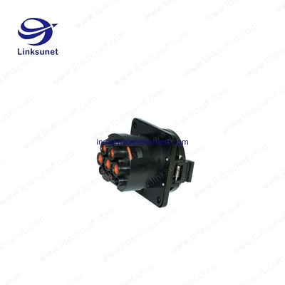 Hybrid 11 ADD 3 IP67 LED Screen Cable Assembly Female Sockets Circular Connector Bk Color