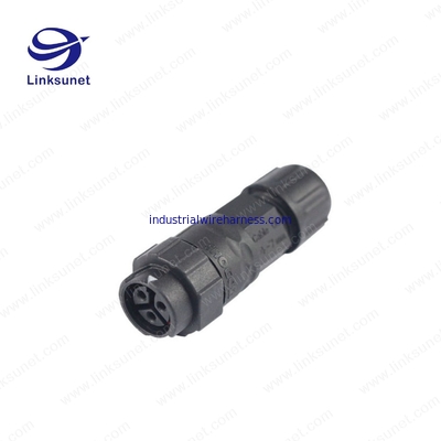 Hybrid 11 ADD 3 IP67 LED Screen Cable Assembly Female Sockets Circular Connector Bk Color