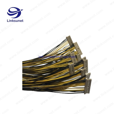 Hirose DF14 1.0mm Beige Female Socket Rectangular Connectors - Housings wiring harness for Bank machine