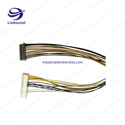 Hirose DF14 1.0mm Beige Female Socket Rectangular Connectors - Housings wiring harness for Bank machine