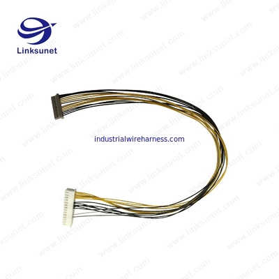 Hirose DF14 1.0mm Beige Female Socket Rectangular Connectors - Housings wiring harness for Bank machine