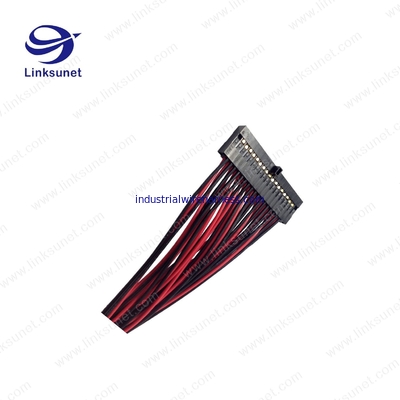 2.54mm Pich 22awg Automotive Wiring Harness Ptfe Wire Material With 2 * 22 Pin