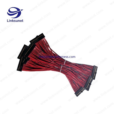 2.54mm Pich 22awg Automotive Wiring Harness Ptfe Wire Material With 2 * 22 Pin