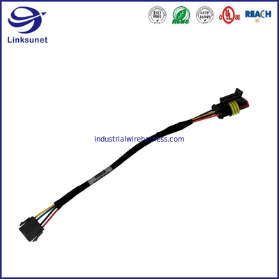 30-18AWG multiconduttore e esteso, singoli connettori di rettangolo di fila di 43640 serie 3.00mm con le orecchie del supporto del pannello per il cablaggio del cavo